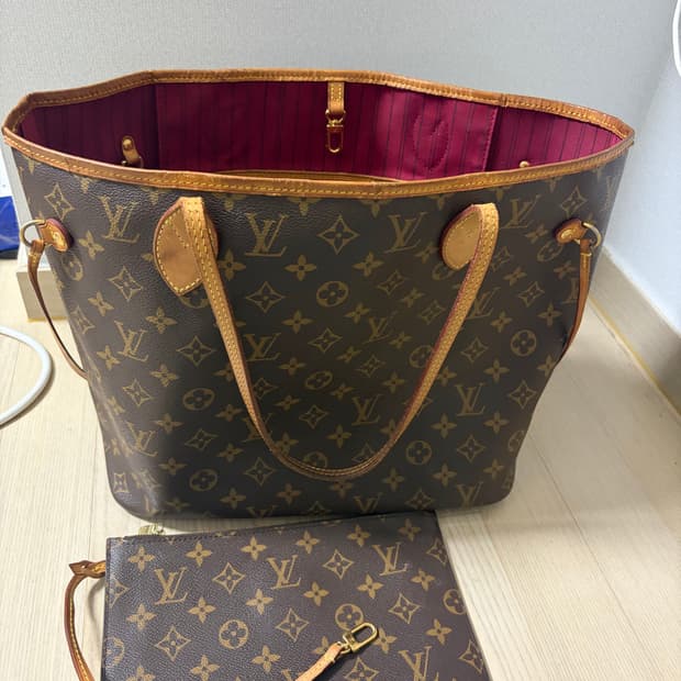 루이비통 모노그램 가방 네버풀MM 세트 정품