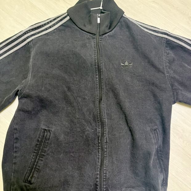 아디다스 블랙 데님 져지