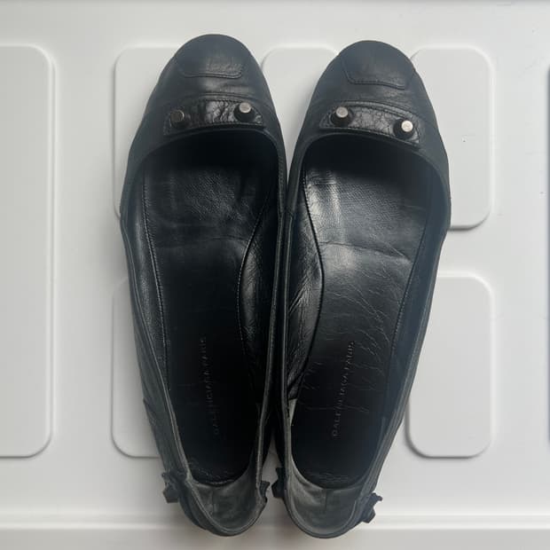 발렌시아가 블랙 슈즈 플랫 Balenciaga black ballerin