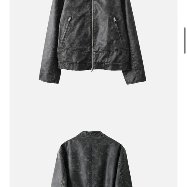 999휴머니티 레더 자켓 블랙 1사이즈