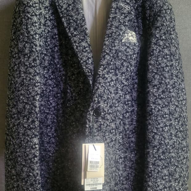 [택달린 새상품] 티아이포맨 네이비 플라워자켓