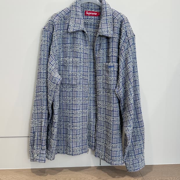 슈프림 24fw 부클 셔츠 L
