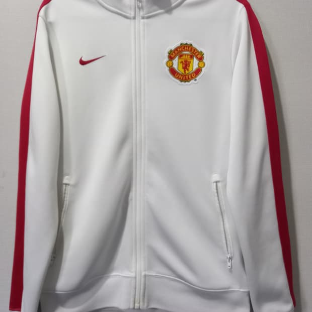 나이키 맨유 화이트 흰빨 트랙탑 저지 져지집업 90/S