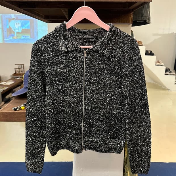 Woops 카라 니트집업