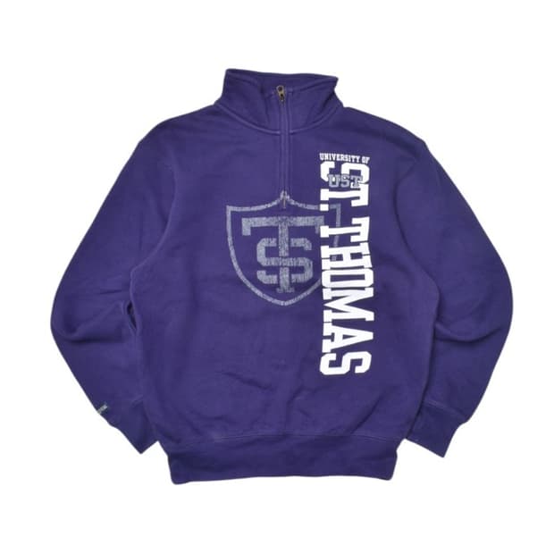 잔스포츠 코튼 반집업 맨투맨 M0035