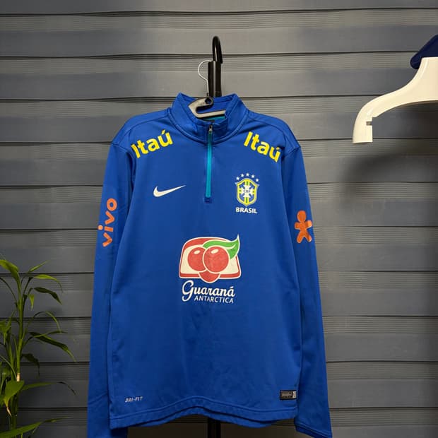 [a급/L] 나이키 16-17 브라질 국대 풀스폰서 드릴탑 (나코탭 정품