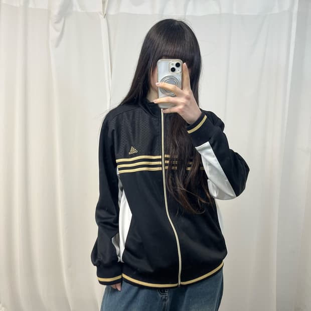 Adidas White Panel Black Gold Jersey