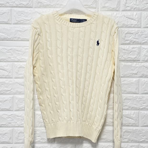 택포) 폴로 랄프로렌 케이블 니트 S