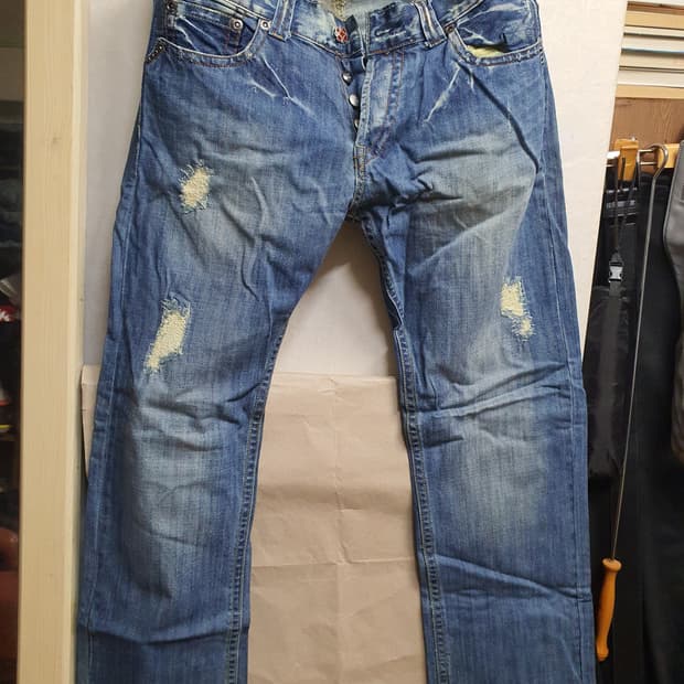 리플레이 빈티지워싱 데님진 32