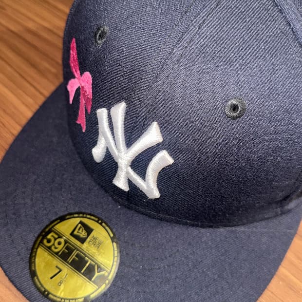 capo 카포 - 뉴에라 리본 커스텀 모자 ( 네이비 )