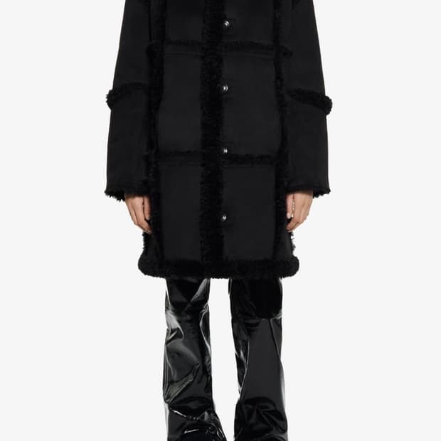 STAND STUDIO 리버시블 무스탕 블랙