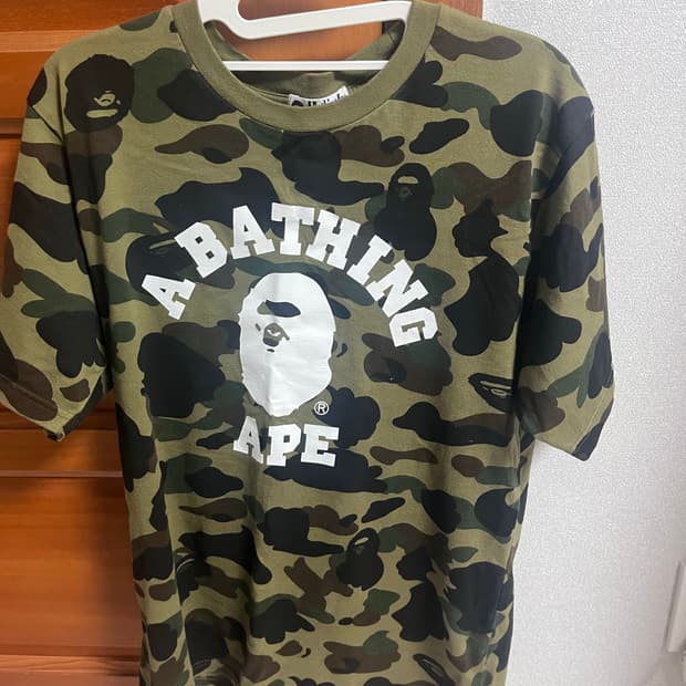 Bape 카모 반팔