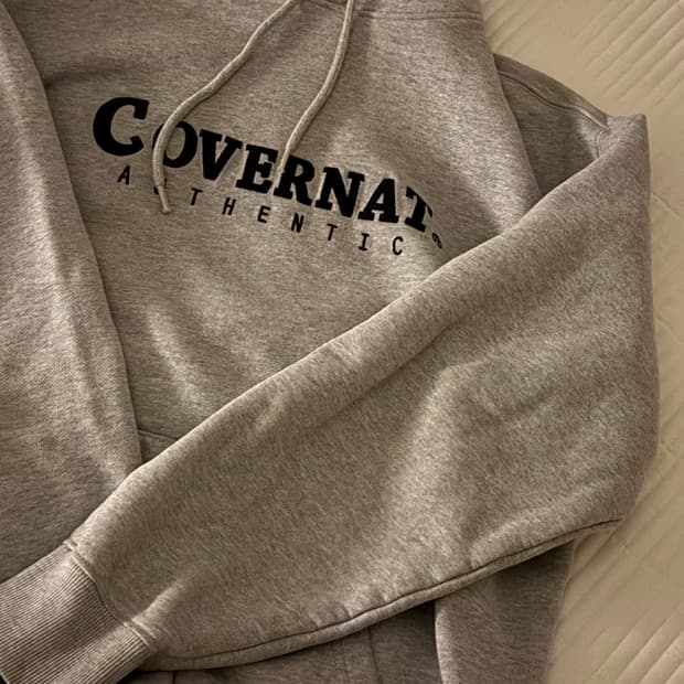 커버낫 그레이 후드티 M