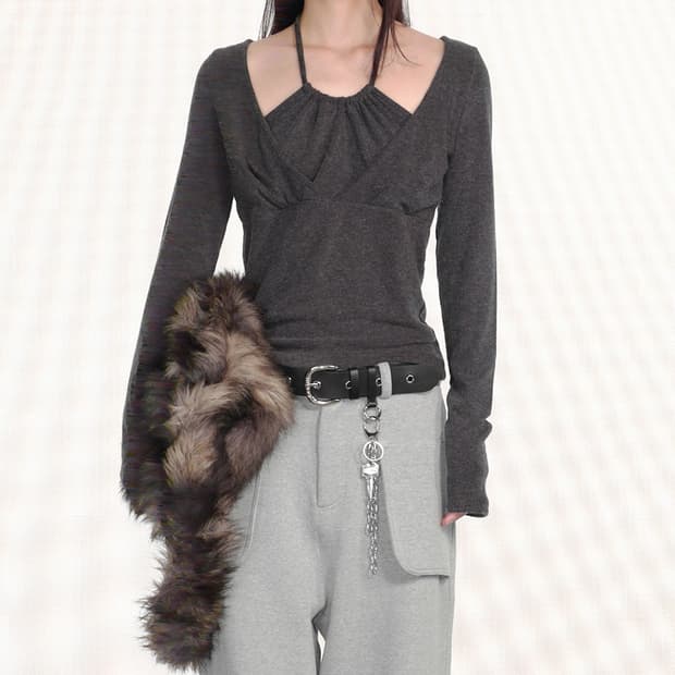 세릭 더블 터널 탑 차콜