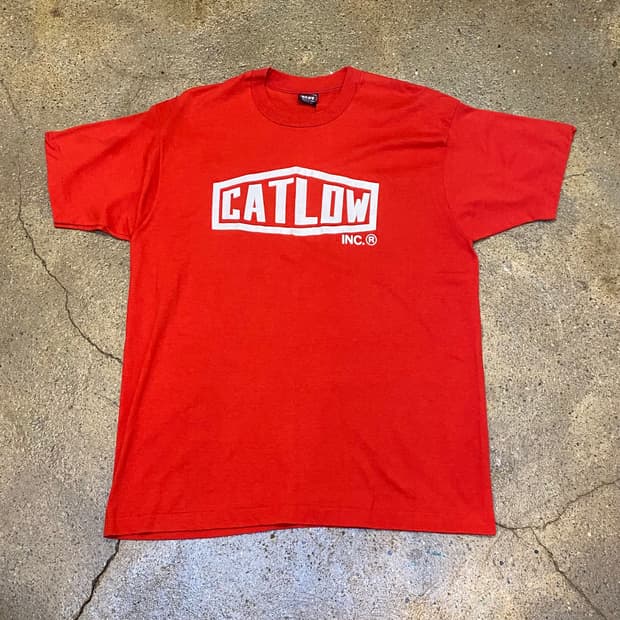 90s 미국 빈티지 CATLOW 싱글스티치 반팔티