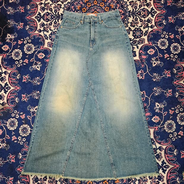 CHASER 90's Vintage 데님 롱 스커트
