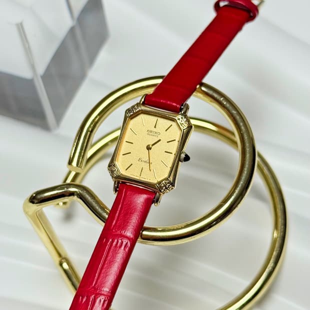 세이코 빈티지 엑셀린 엔틱 쿼츠시계