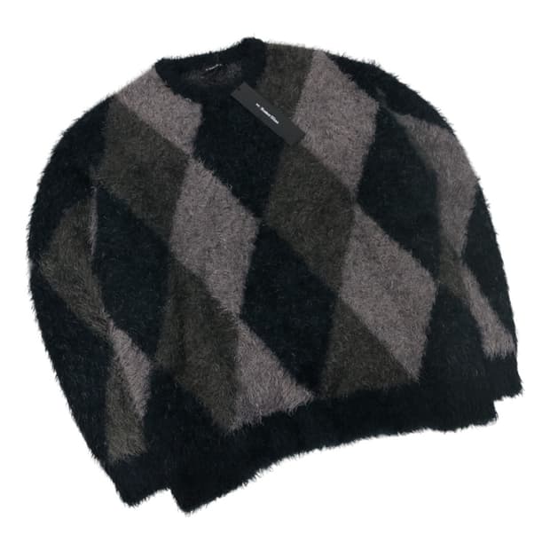 넘버나인 아가일 패턴 니트