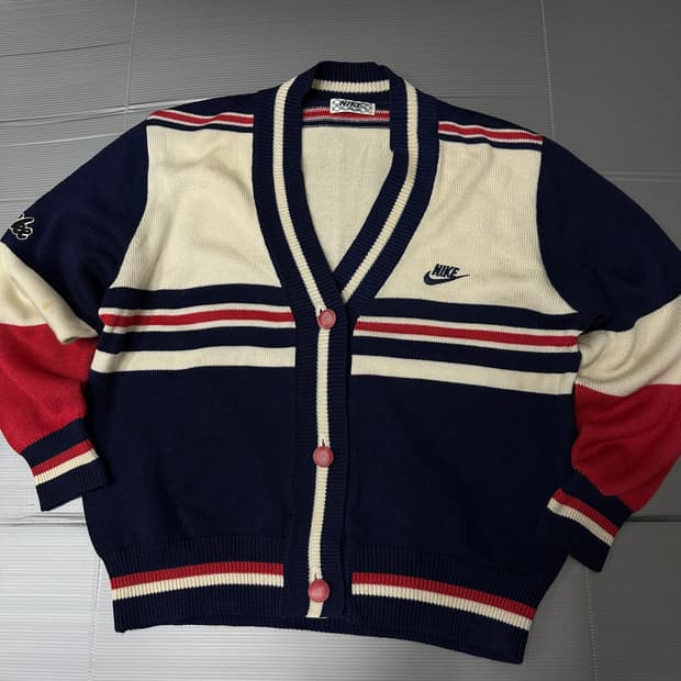한국 나이키 올드 니트 가디건 95