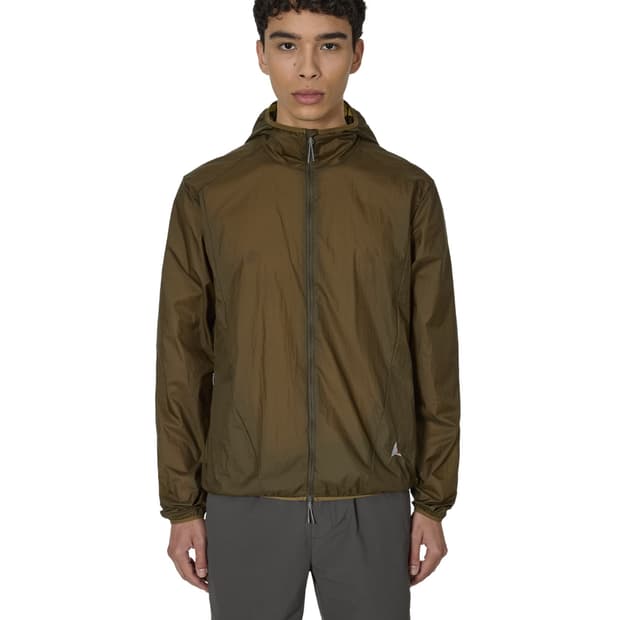 Roa packable wind jacket dark olive m