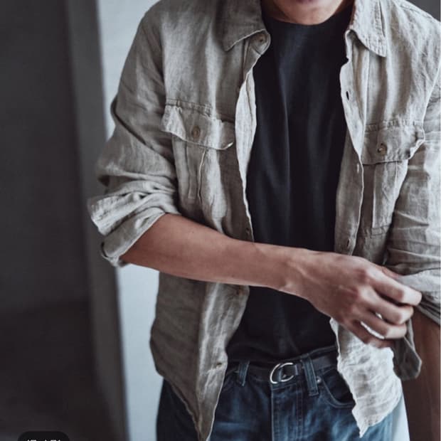 Textured Linen Work Shirts