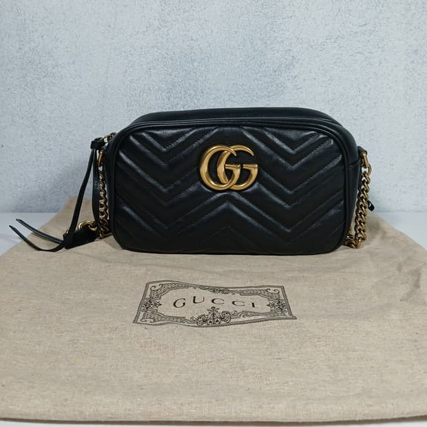 구찌 마몽 마틀라세 스몰 숄더백