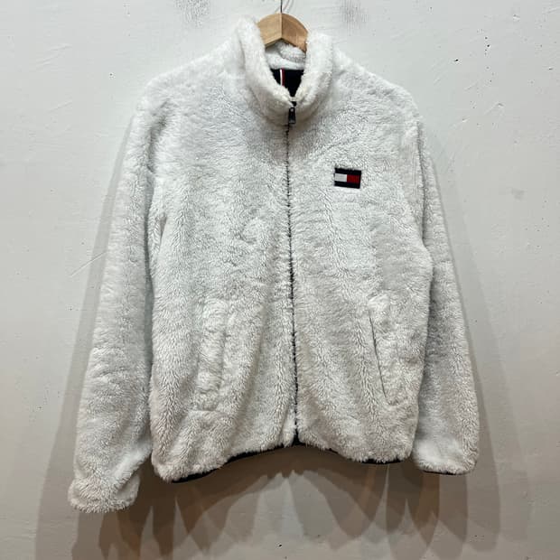 타미힐피거 플래그 로고 플리스 자켓 L