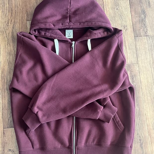 페플 유스풀 벌룬 후드집업 버건디 SJHD1327