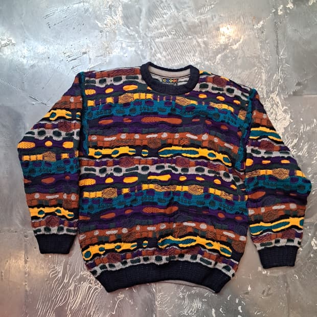 쿠지 케이블 니트 M