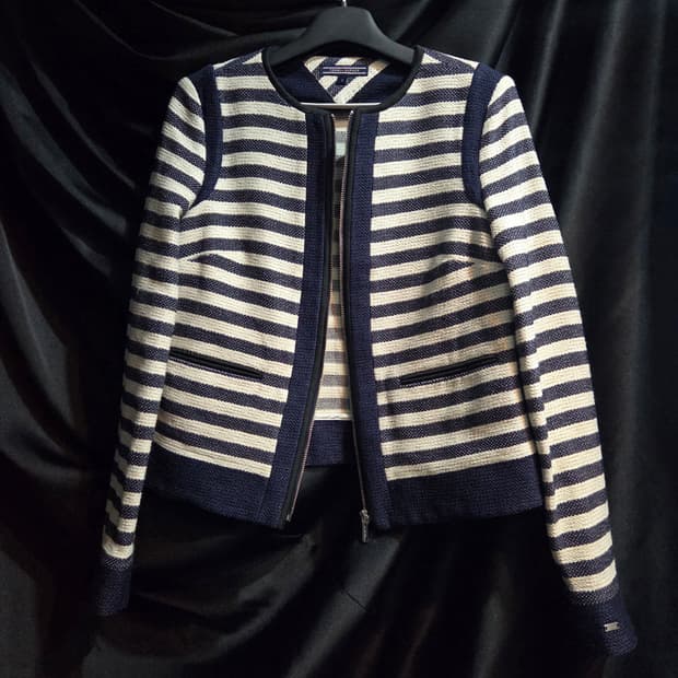 타미힐피거 스트라이프 자켓