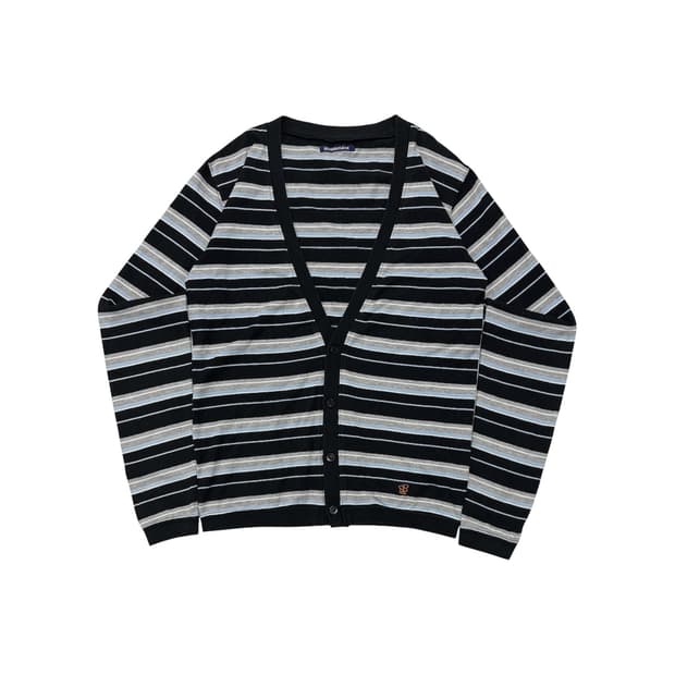 Beams Boy stripe cardigan