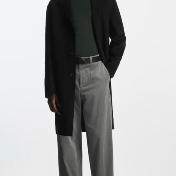 코스 와이드 코듀로이 팬츠 그레이