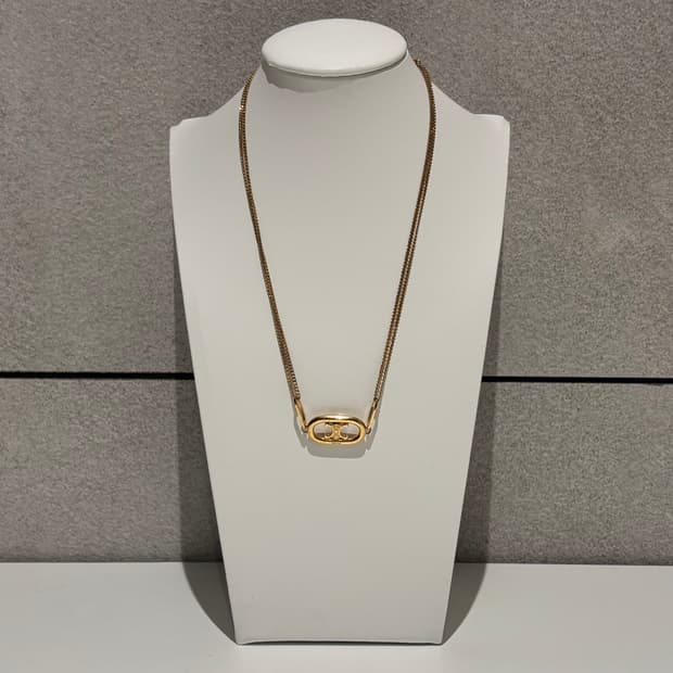 A OS사이즈 셀린느 트리옹프 금장 목걸이 골드