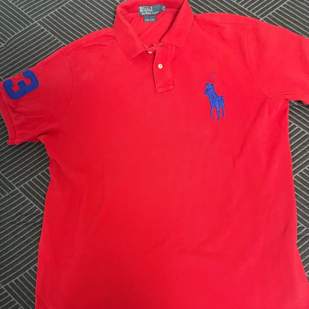Polo Ralph Lauren 빅포니 넘버링 폴로셔츠 (레드)