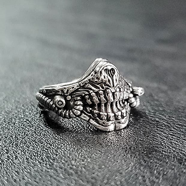 Immortan Joe 실버 남자 엔틱 빈티지 명품 매드맥스 반지