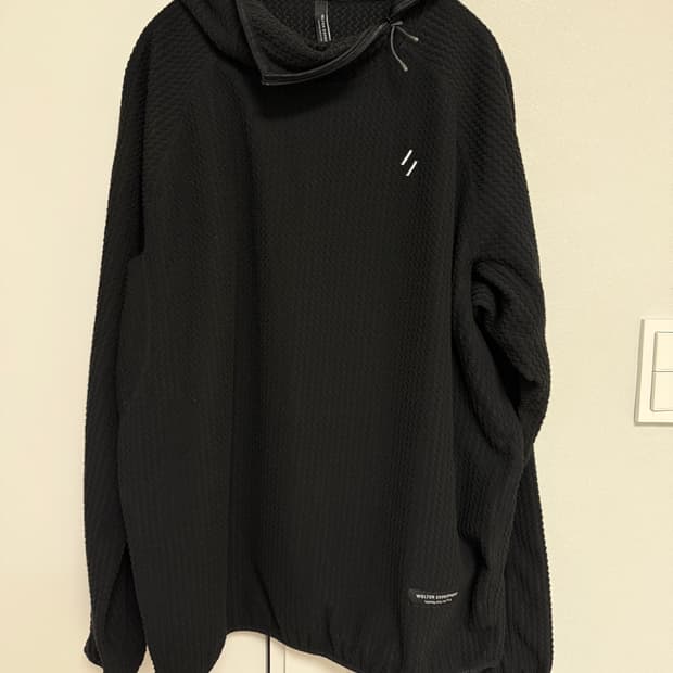 웰터익스페리먼트 칼로라 플리스 후디드 풀오버 3사이즈 블랙