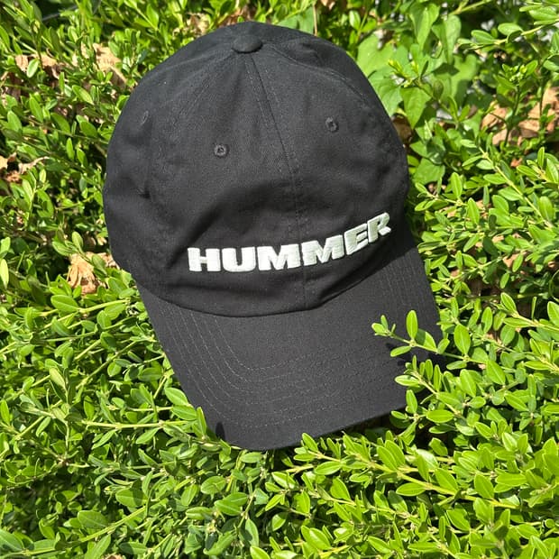 [F] HUMMER 험머 로고 블랙 볼캡 모자