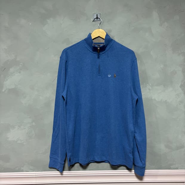 폴로 랄프로렌 신형 니트 반집업 하늘블루 새상품
