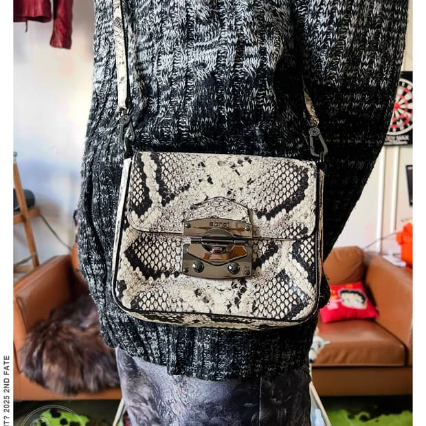 Abro Germany Leather Python Cross Bag