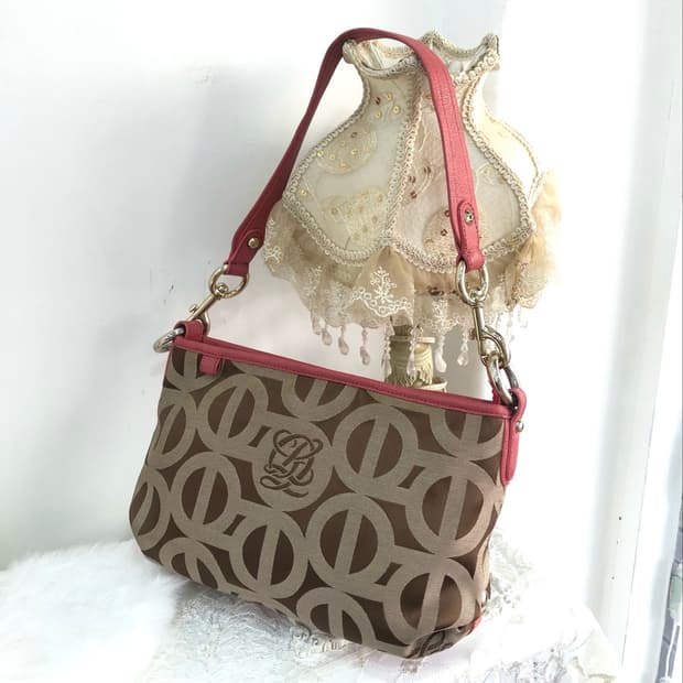 LOUIS QUATORZE big logo pink point bag