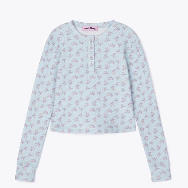 마블링 BUNNY HENLEY NECK TEE