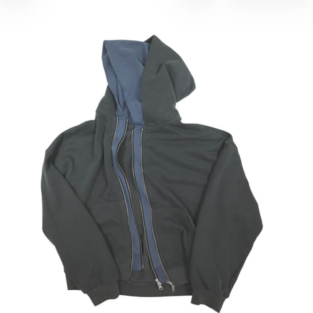 2 논노드 듀플렉스 후디드 집업 차콜 미시착 새제품 판매