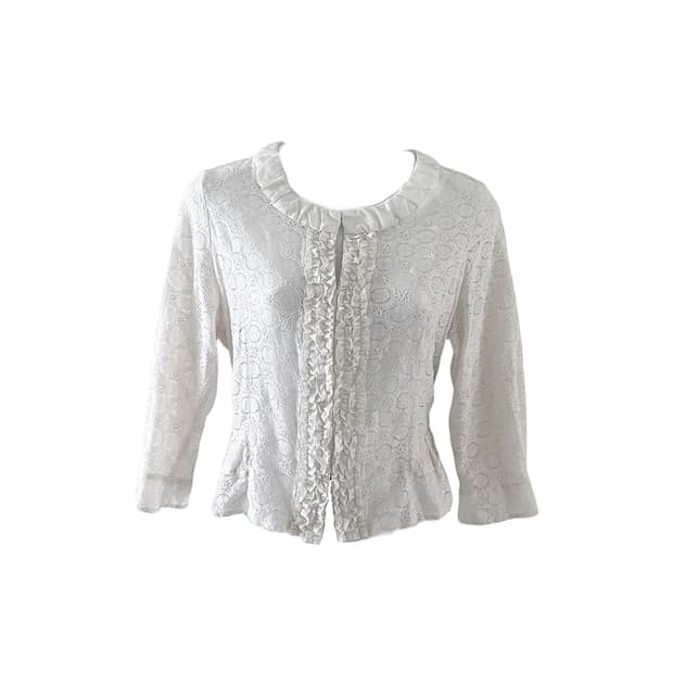eyelet cotton blouse