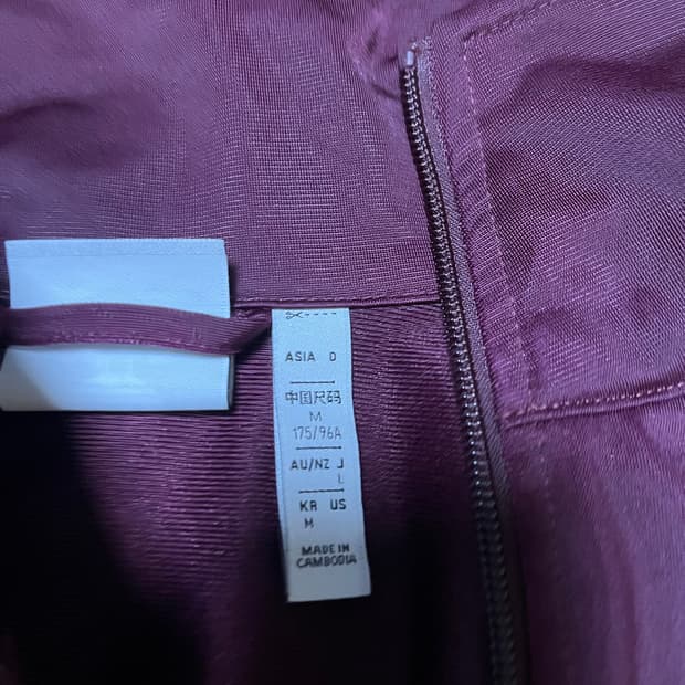 아디다스 파이어버드 져지 와인