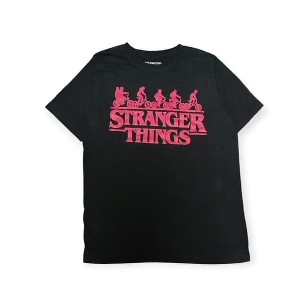 Stranger things 블랙 반팔티 