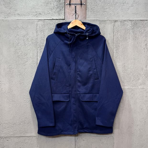 ZARA 네이비 와플 후드 집업 자켓 (XL)  