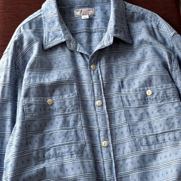 Jacquard design loose work shirt