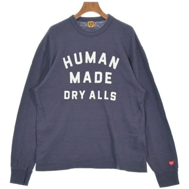 휴먼 메이드 그래픽 롱슬리브 티셔츠 네이비