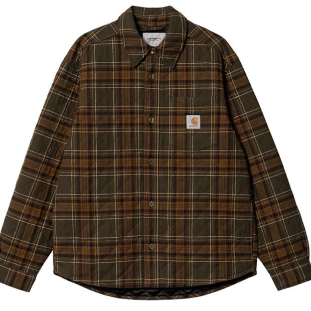 칼하트 wip 와일스 체크 셔츠 자켓 하이랜드 L