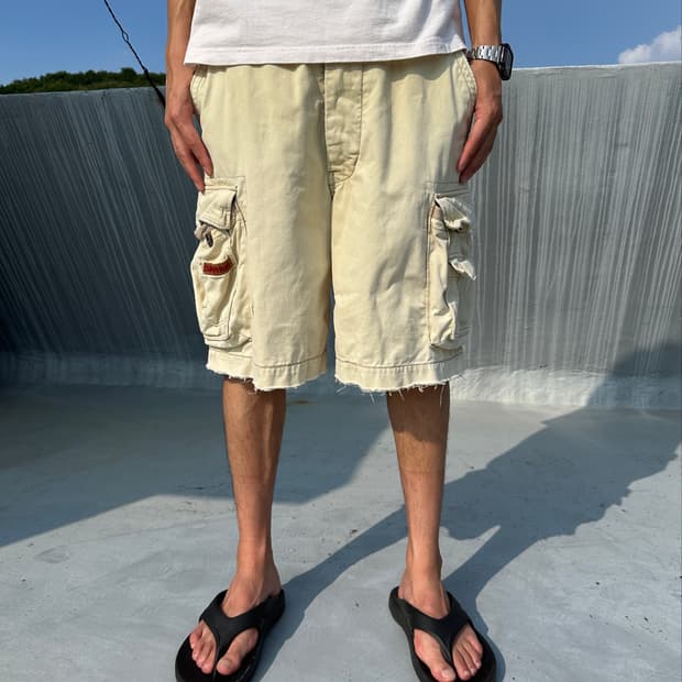 아베크롬비 오리지널 벨트 카고 쇼츠 하프 팬츠(벨트포함)